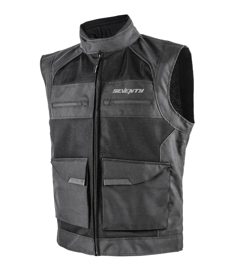SEVENTY SD-S3 SCIROCCO TOURING VEST MULTI-TASCHE NERO