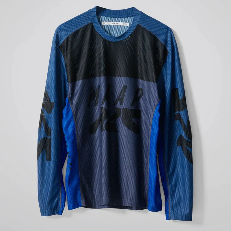 Maglia maniche lunghe Maap Alt Road Air Mesh - Blu
