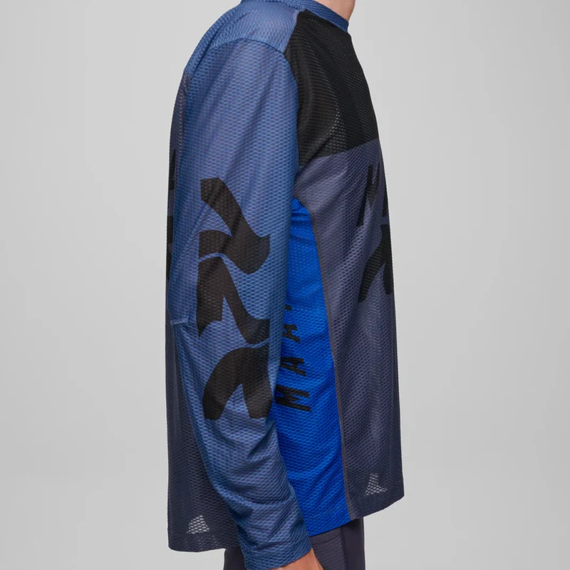 Maglia maniche lunghe Maap Alt Road Air Mesh - Blu