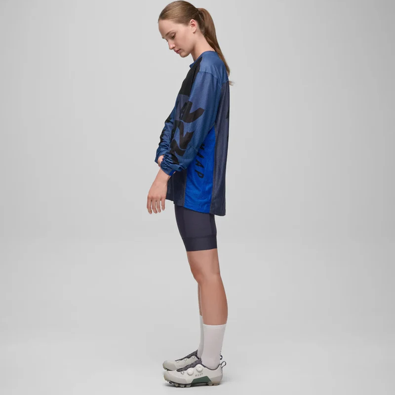 Maglia maniche lunghe Maap Alt Road Air Mesh - Blu