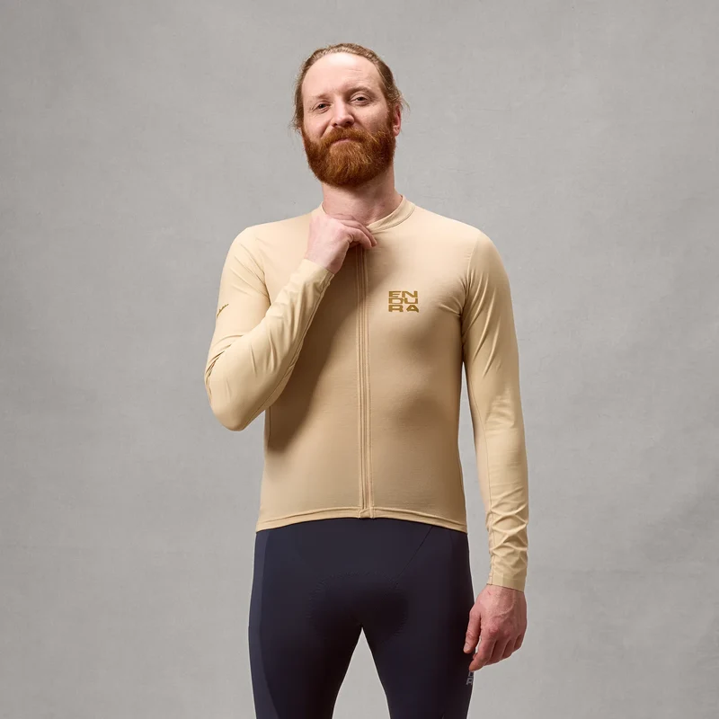 Maglia maniche lunghe Endura AllTrack Ride - Beige