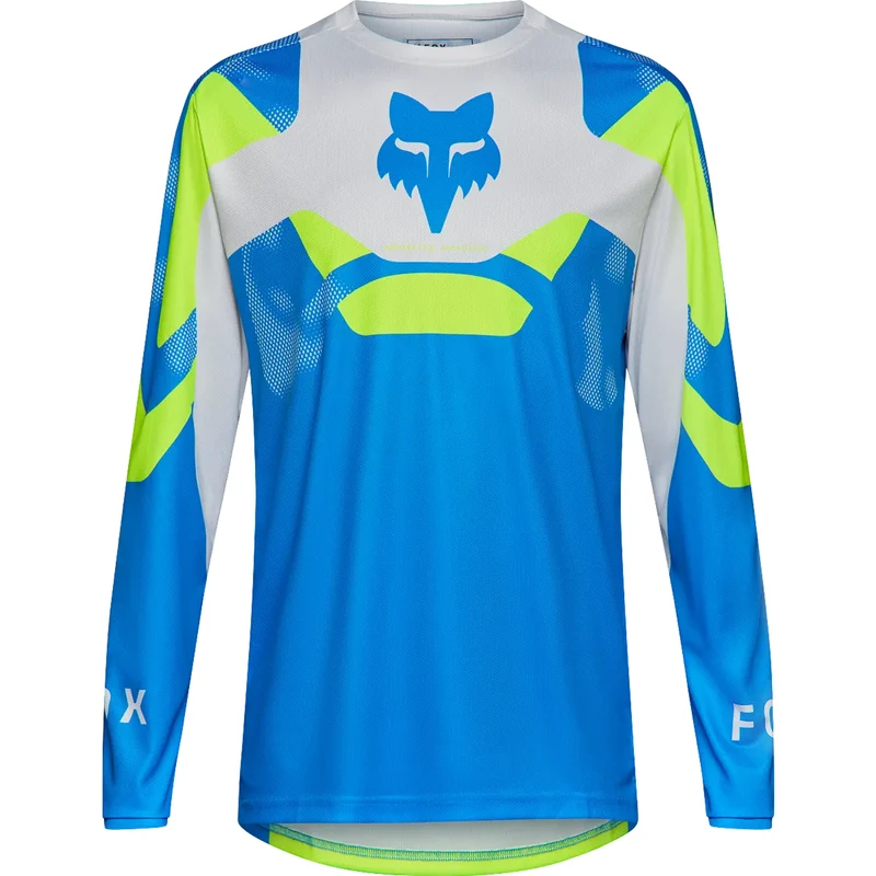 Maglia maniche lunghe mtb Fox Ranger Tactile - Azzurro