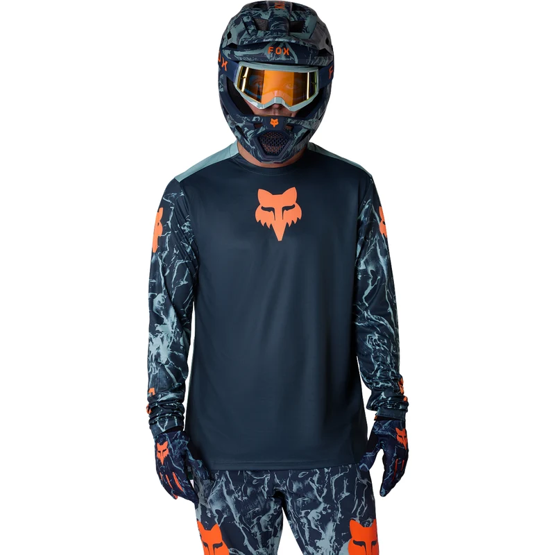 Maglia manica lunga bambino Fox Ranger Image Print - Blu