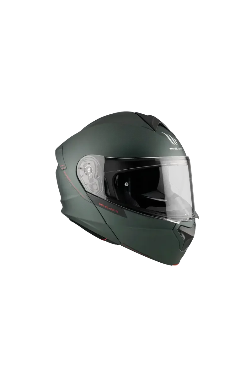 MT GENESIS SV SOLID A6 INTEGRALE MODULARE CASCHI DI MOTO VERDE OPACO