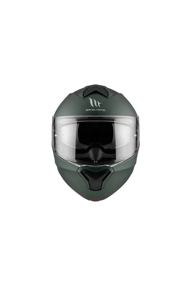 MT GENESIS SV SOLID A6 INTEGRALE MODULARE CASCHI DI MOTO VERDE OPACO