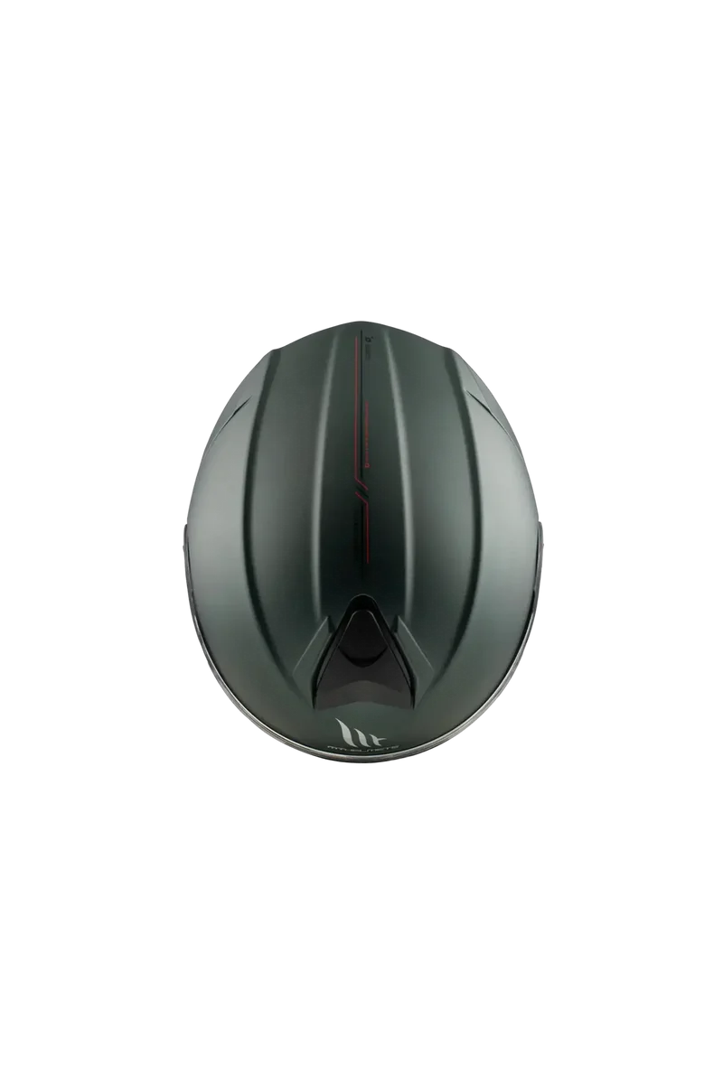 MT GENESIS SV SOLID A6 INTEGRALE MODULARE CASCHI DI MOTO VERDE OPACO