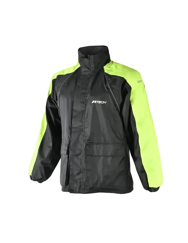 R-TECH TRACKER IMPERMEABILE NERO FLUO