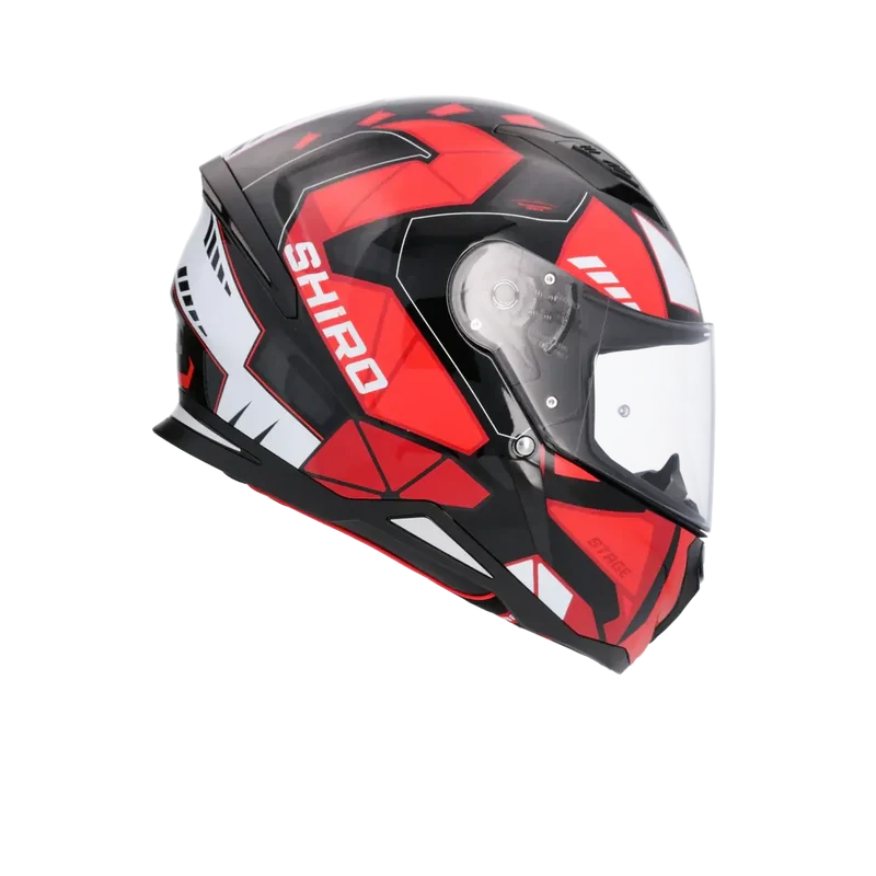 SHIRO SH-890 HUNTER STAGE CASCHI DI MOTO INTEGRALE DA NERO ROSSO
