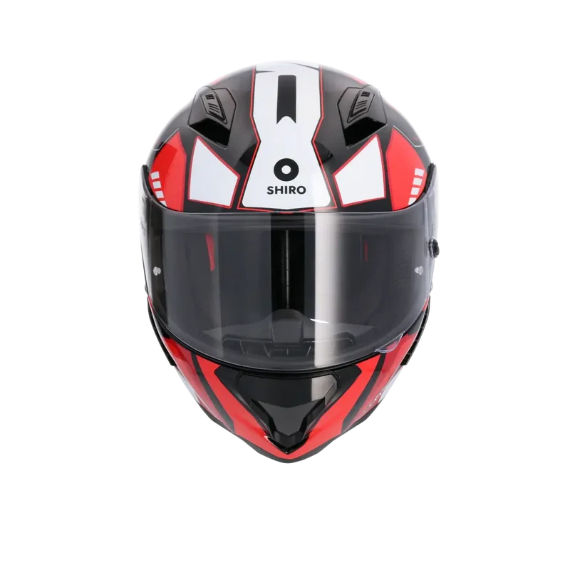 SHIRO SH-890 HUNTER STAGE CASCHI DI MOTO INTEGRALE DA NERO ROSSO