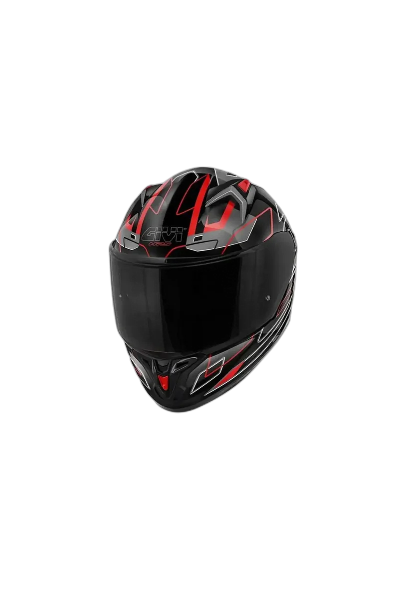 GIVI 50.9 AGGRESSION INTEGRALE CASCHI DI MOTO TITANIO NERO ROSSO