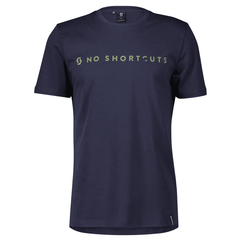 T-Shirt Scott No Shortcuts - Blu