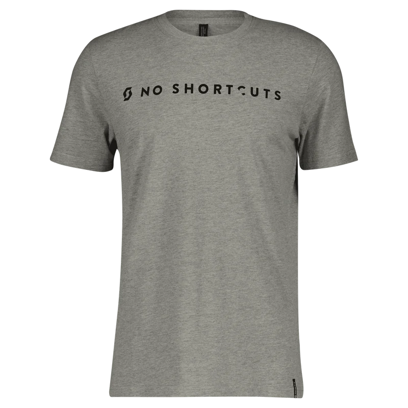T-Shirt Scott No Shortcuts - Grigio