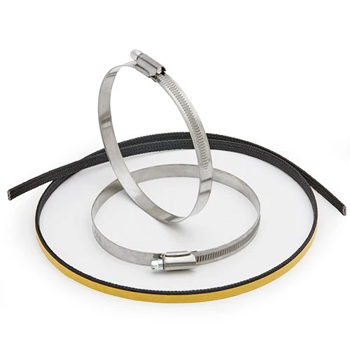 KIT FASCETTE CLAMP120MM ACCIAIO INOX 316 PER PARACALORE S290S-S290M