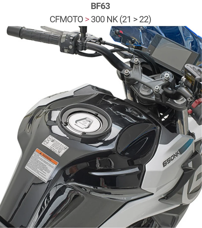 FLANGIA METALLICA BF63 CFMOTO 700NK 21 SPECIFICA X BORSA TANK LOCK GIVI
