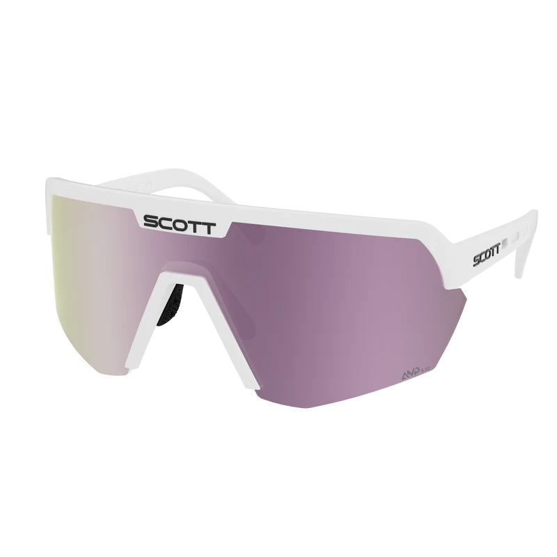 Occhiali Scott Sport Shield - White Matt Amp Lavender Chrome