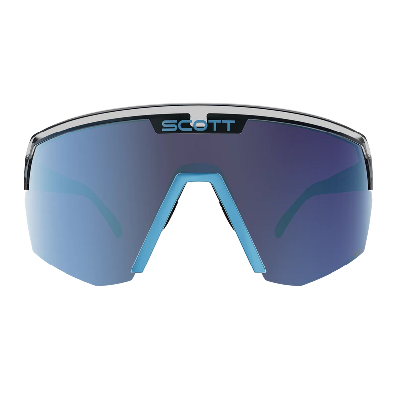 Occhiali Scott Sport Shield - Black Neon Blue Amp Beryl Blue Chrome