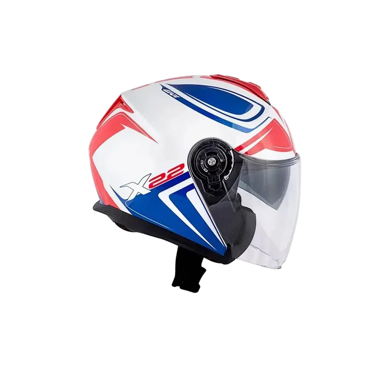 GIVI X.22 PLANET JET URBAN CASCHI DI MOTO BIANCO BLU ROSSO