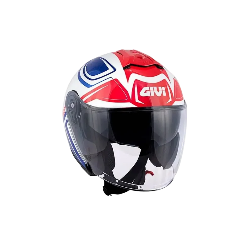 GIVI X.22 PLANET JET URBAN CASCHI DI MOTO BIANCO BLU ROSSO