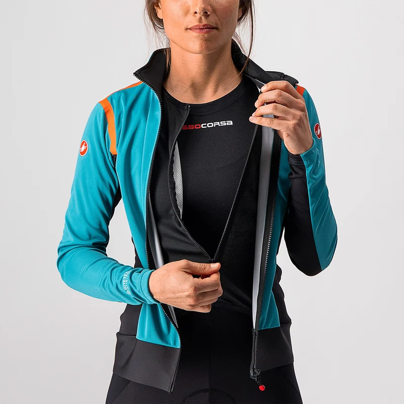 Giacca donna Castelli Alpha RoS 2 Light - Azzurro