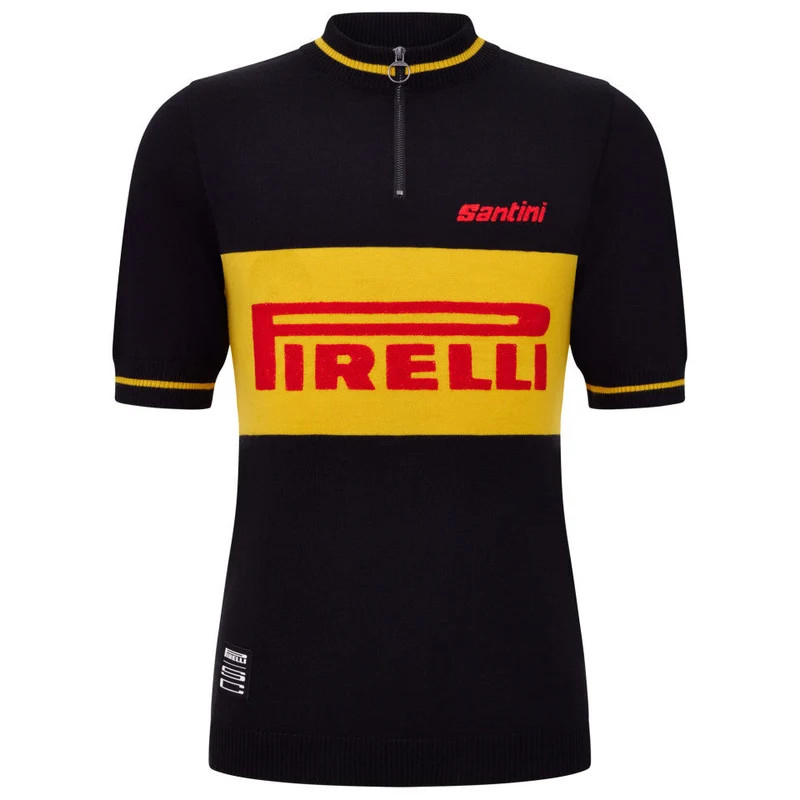 Maglia in lana Santini x PIRELLI - Nero
