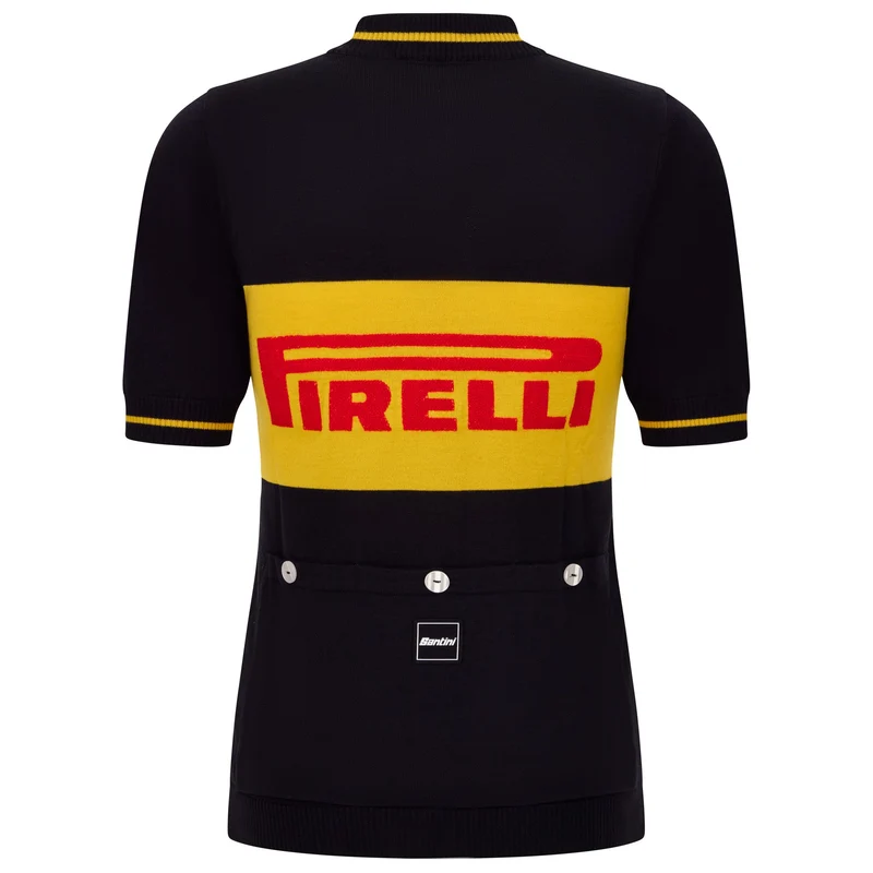 Maglia in lana Santini x PIRELLI - Nero