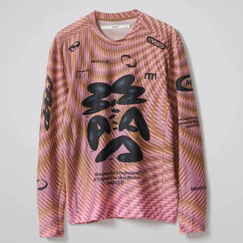 Maglia maniche lunghe Maap Spectrum Air - Rosa