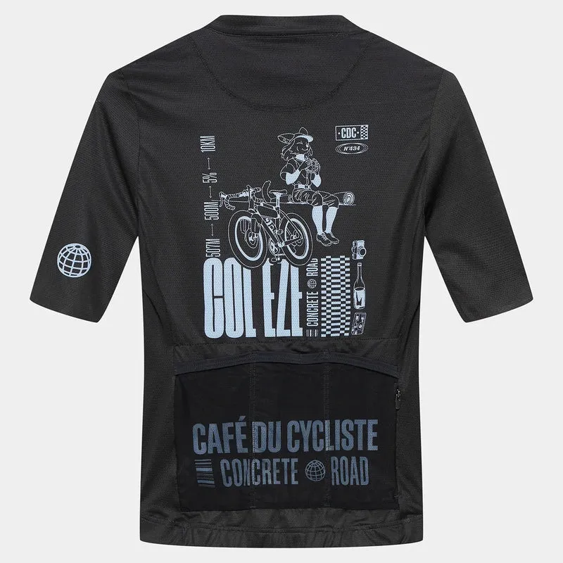 Maglia donna Cafe du Cycliste Eze - Nero