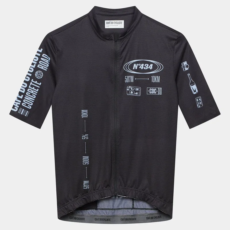 Maglia Cafe du Cycliste Eze - Nero