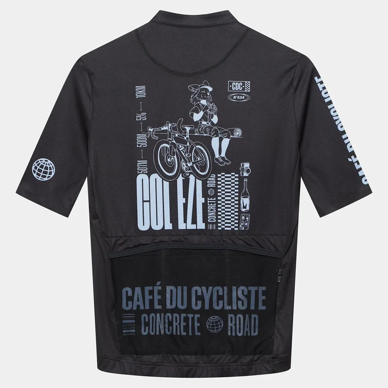 Maglia Cafe du Cycliste Eze - Nero
