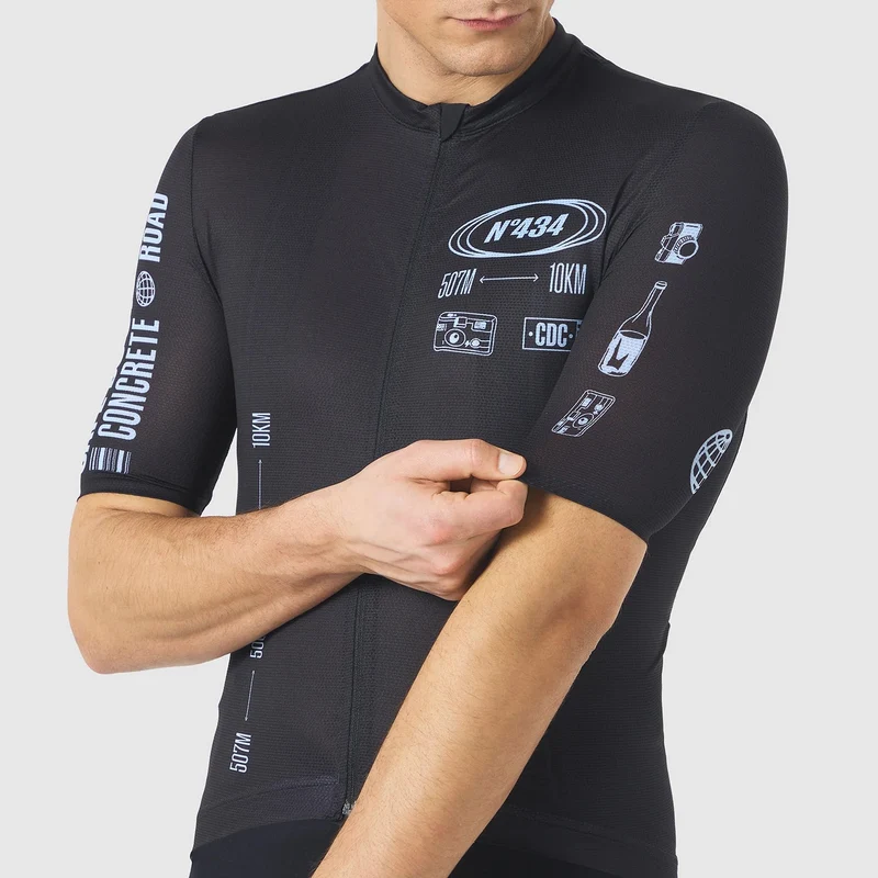 Maglia Cafe du Cycliste Eze - Nero