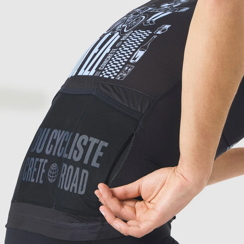 Maglia Cafe du Cycliste Eze - Nero