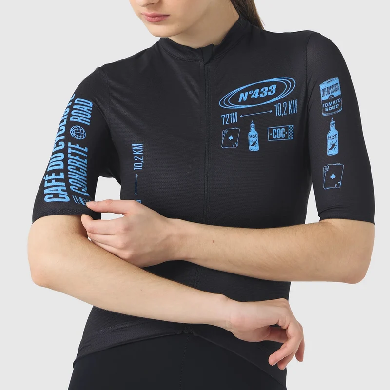 Maglia donna Cafe du Cycliste Sa Calobra - Nero