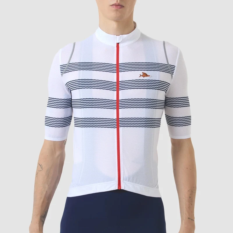 Maglia Cafe du Cycliste Mona 2 - Bianco