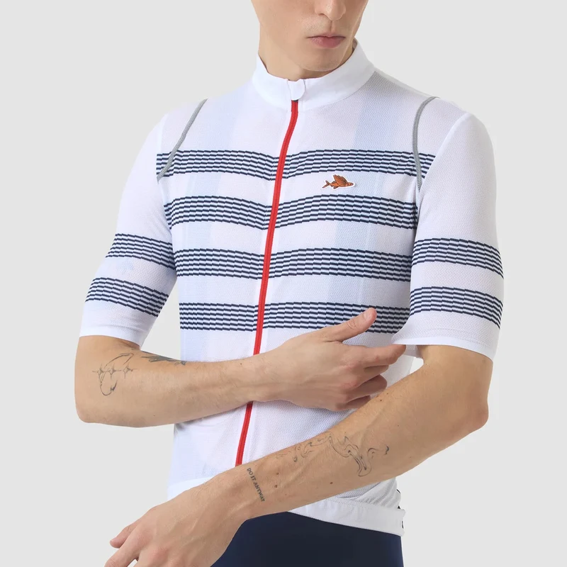 Maglia Cafe du Cycliste Mona 2 - Bianco