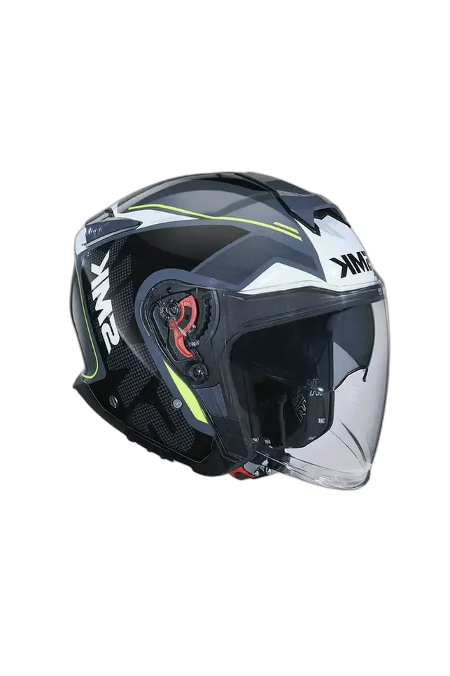 SMK GTJ ESCAPE MA213 JET CASCHI DI MOTO OPACO NERO BIANCO