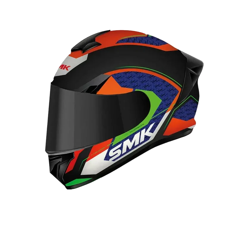 SMK TYPHOON RD1 MA235 INTEGRALE CASCHI DI MOTO NERO ROSSO BLU