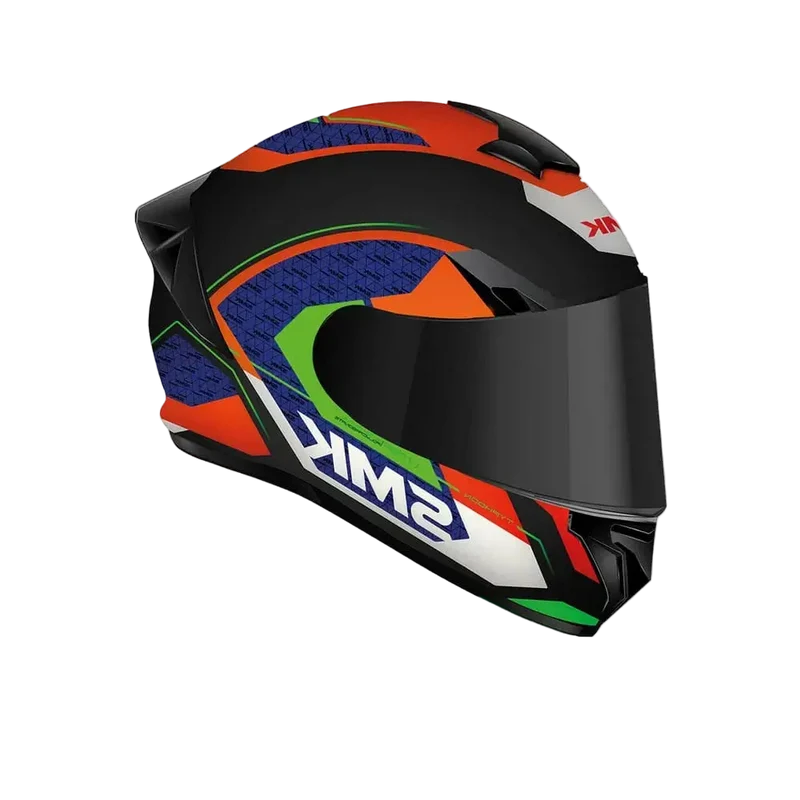 SMK TYPHOON RD1 MA235 INTEGRALE CASCHI DI MOTO NERO ROSSO BLU