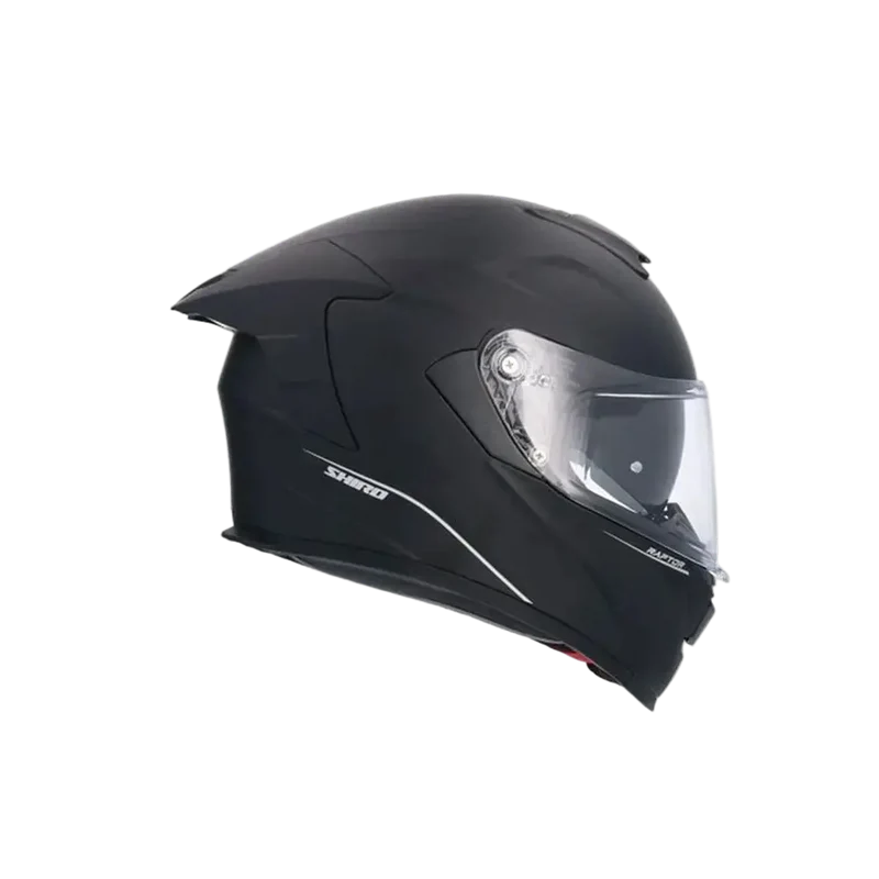 SHIRO RAPTOR INTEGRALI CASCHI DI MOTO NEGRO OPACO