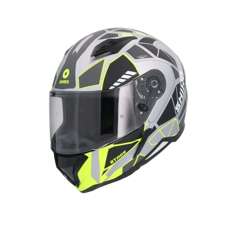 SHIRO HUNTER SH-890 EDGE CASCHI DI MOTO ARGENTO OPACO