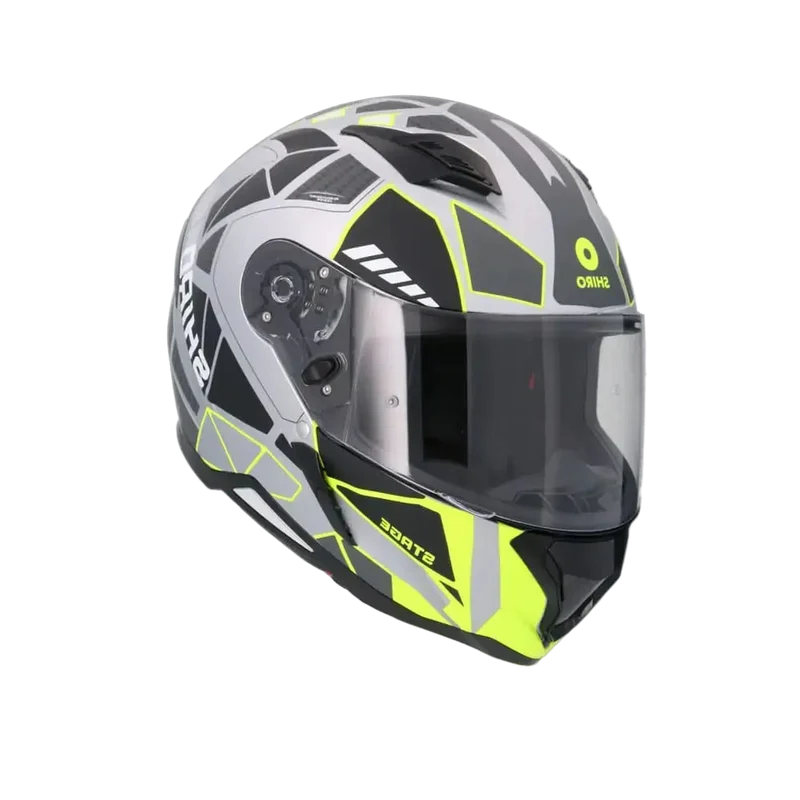 SHIRO HUNTER SH-890 EDGE CASCHI DI MOTO ARGENTO OPACO
