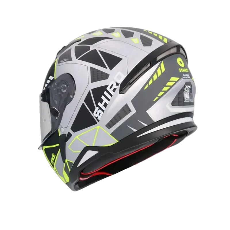 SHIRO HUNTER SH-890 EDGE CASCHI DI MOTO ARGENTO OPACO