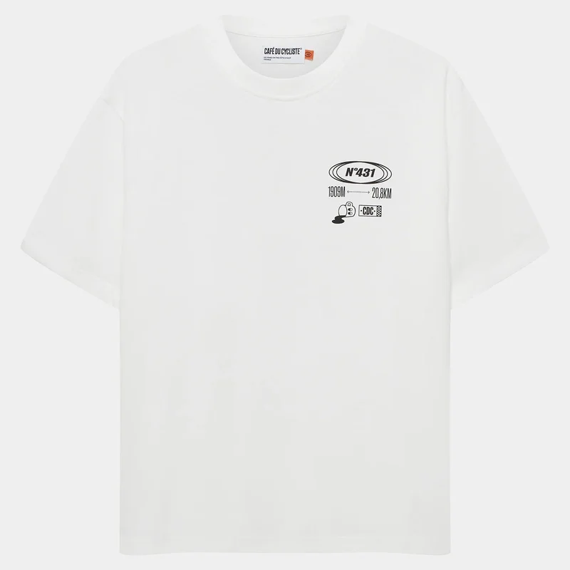 T-Shirt Cafe du Cycliste Col Ventoux - Bianco