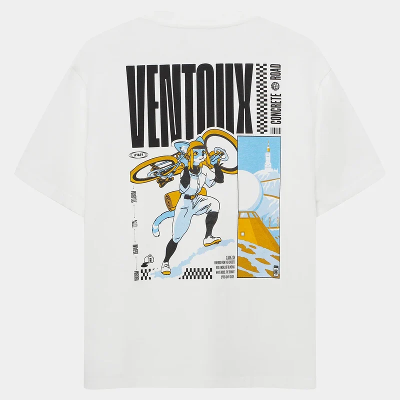 T-Shirt Cafe du Cycliste Col Ventoux - Bianco