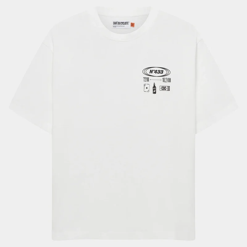 T-Shirt Cafe du Cycliste Col Sa Calobra - Bianco