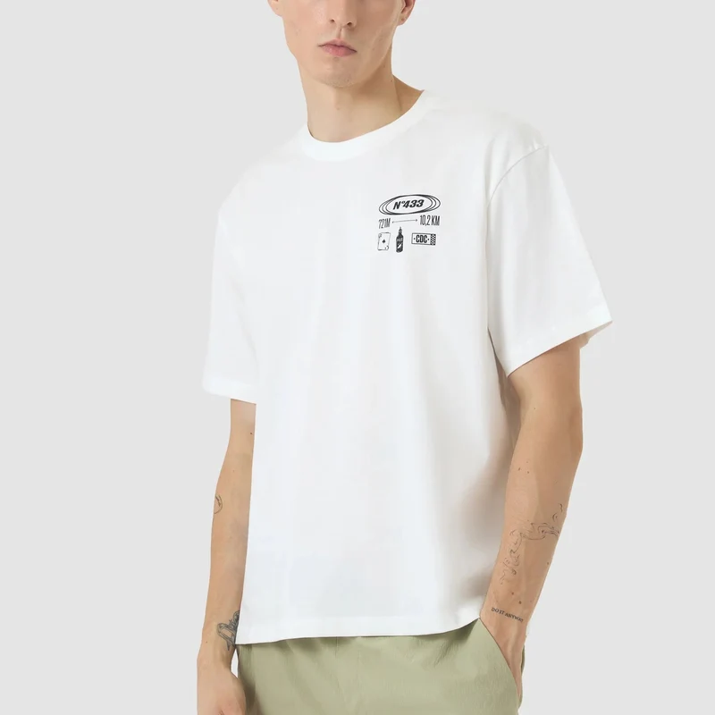 T-Shirt Cafe du Cycliste Col Sa Calobra - Bianco