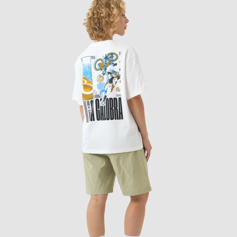 T-Shirt Cafe du Cycliste Col Sa Calobra - Bianco