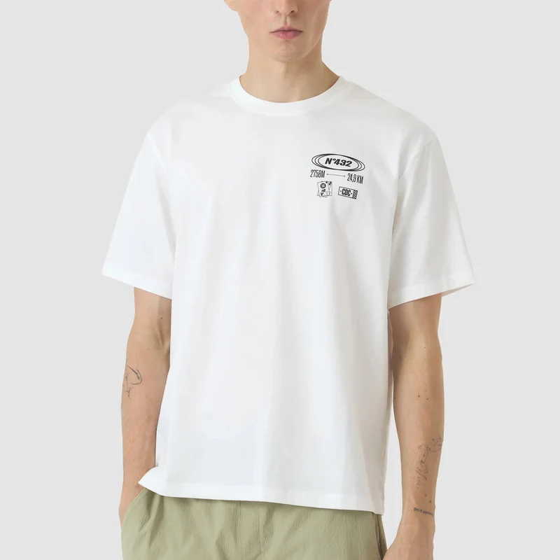 T-Shirt Cafe du Cycliste Col Stelvio - Bianco