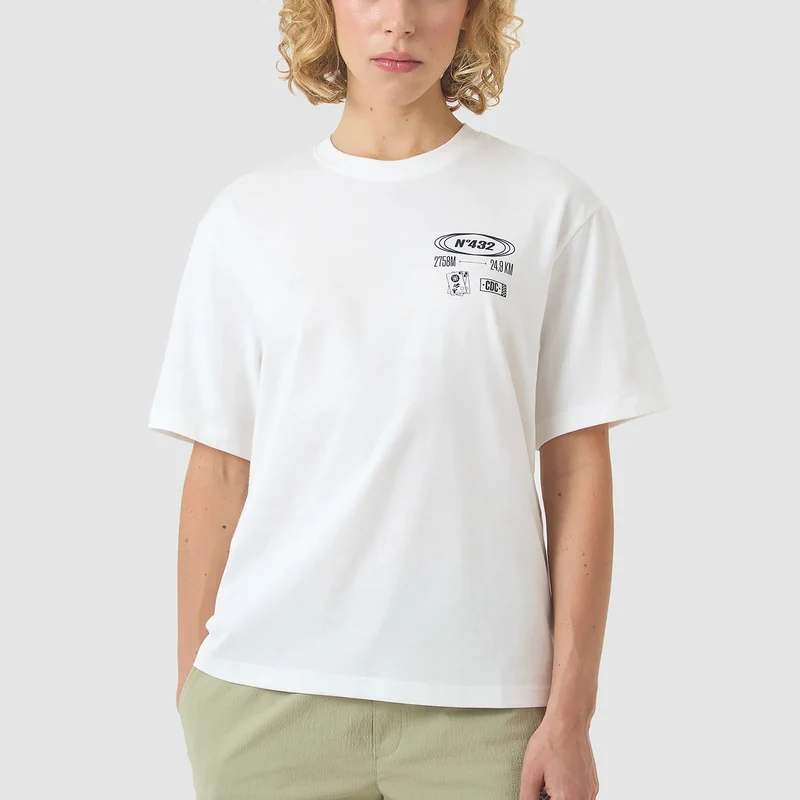 T-Shirt Cafe du Cycliste Col Stelvio - Bianco