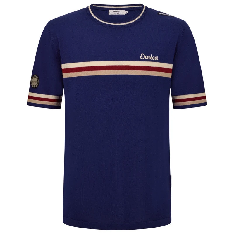 T-Shirt Santini Eroica Timo - Blu