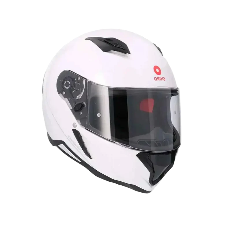 SHIRO HUNTER SH-890 EDGE INTEGRALI CASCHI DI MOTO BLANCO PERLA